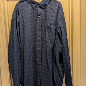 Men's Blue Checkered Shirt
